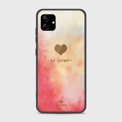 Samsung Galaxy A04 Cover- Onation Heart Series - HQ Ultra Shine Premium Infinity Glass Soft Silicon Borders Case