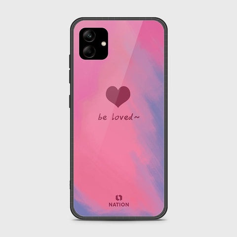 Samsung Galaxy A04 Cover- Onation Heart Series - HQ Ultra Shine Premium Infinity Glass Soft Silicon Borders Case