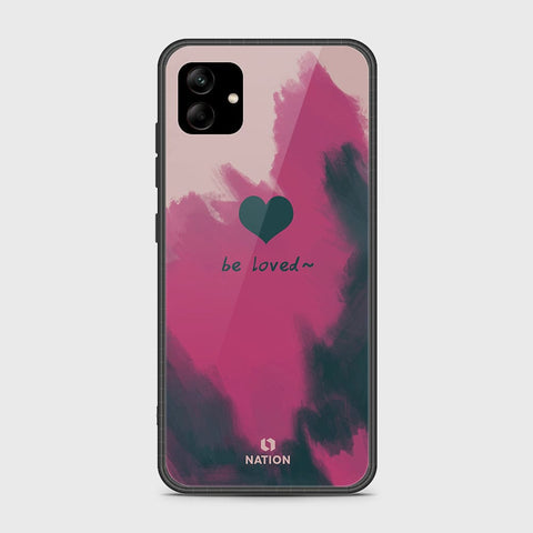 Samsung Galaxy A04 Cover- Onation Heart Series - HQ Ultra Shine Premium Infinity Glass Soft Silicon Borders Case