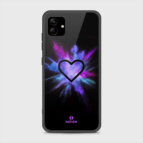 Samsung Galaxy A04 Cover- Onation Heart Series - HQ Ultra Shine Premium Infinity Glass Soft Silicon Borders Case