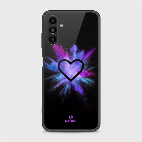 Samsung Galaxy A04s Cover- Onation Heart Series - HQ Ultra Shine Premium Infinity Glass Soft Silicon Borders Case