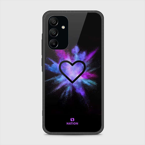 Samsung Galaxy A15 5G Cover- Onation Heart Series - HQ Ultra Shine Premium Infinity Glass Soft Silicon Borders Case