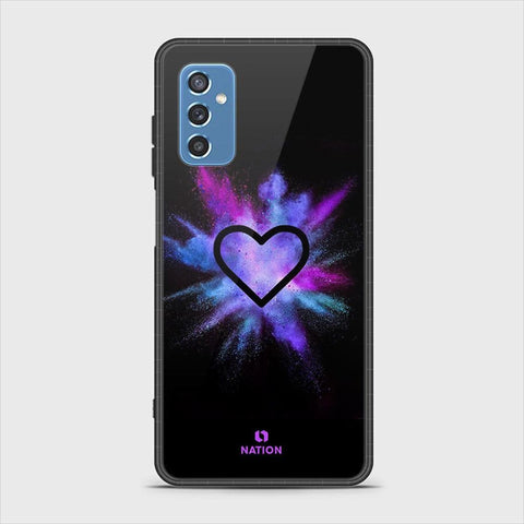 Samsung Galaxy M52 5G Cover- Onation Heart Series - HQ Ultra Shine Premium Infinity Glass Soft Silicon Borders Case