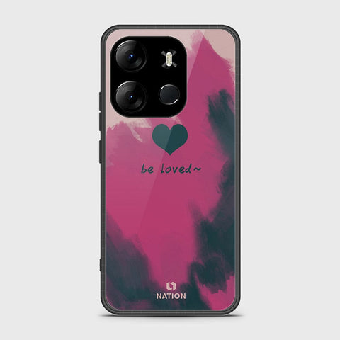 Infinix Smart 7 Cover- Onation Heart Series - HQ Ultra Shine Premium Infinity Glass Soft Silicon Borders Case