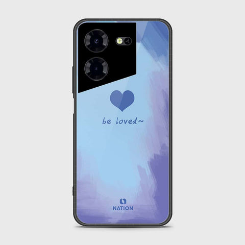 Tecno Pova 5 Pro Cover- Onation Heart Series - HQ Ultra Shine Premium Infinity Glass Soft Silicon Borders Case