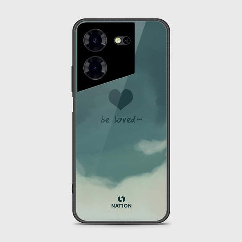 Tecno Pova 5 Pro Cover- Onation Heart Series - HQ Ultra Shine Premium Infinity Glass Soft Silicon Borders Case