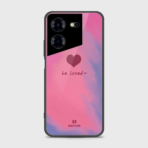 Tecno Pova 5 Pro Cover- Onation Heart Series - HQ Ultra Shine Premium Infinity Glass Soft Silicon Borders Case