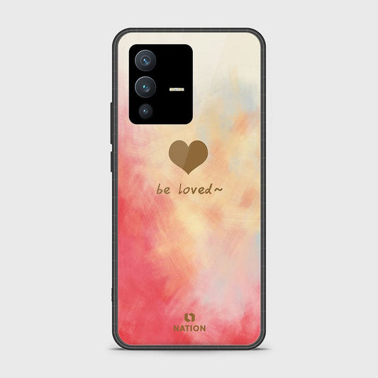 Vivo V23 5G Cover - Onation Heart Series - HQ Ultra Shine Premium Infinity Glass Soft Silicon Borders Case