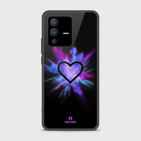 Vivo S12 Cover - Onation Heart Series - HQ Ultra Shine Premium Infinity Glass Soft Silicon Borders Case