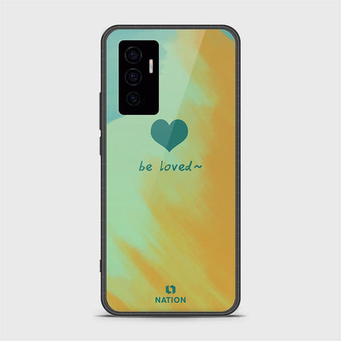 Vivo V23e Cover- Onation Heart Series - HQ Ultra Shine Premium Infinity Glass Soft Silicon Borders Case