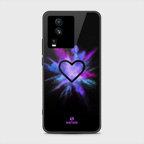 Vivo iQOO Neo 7 Cover- Onation Heart Series - HQ Ultra Shine Premium Infinity Glass Soft Silicon Borders Case