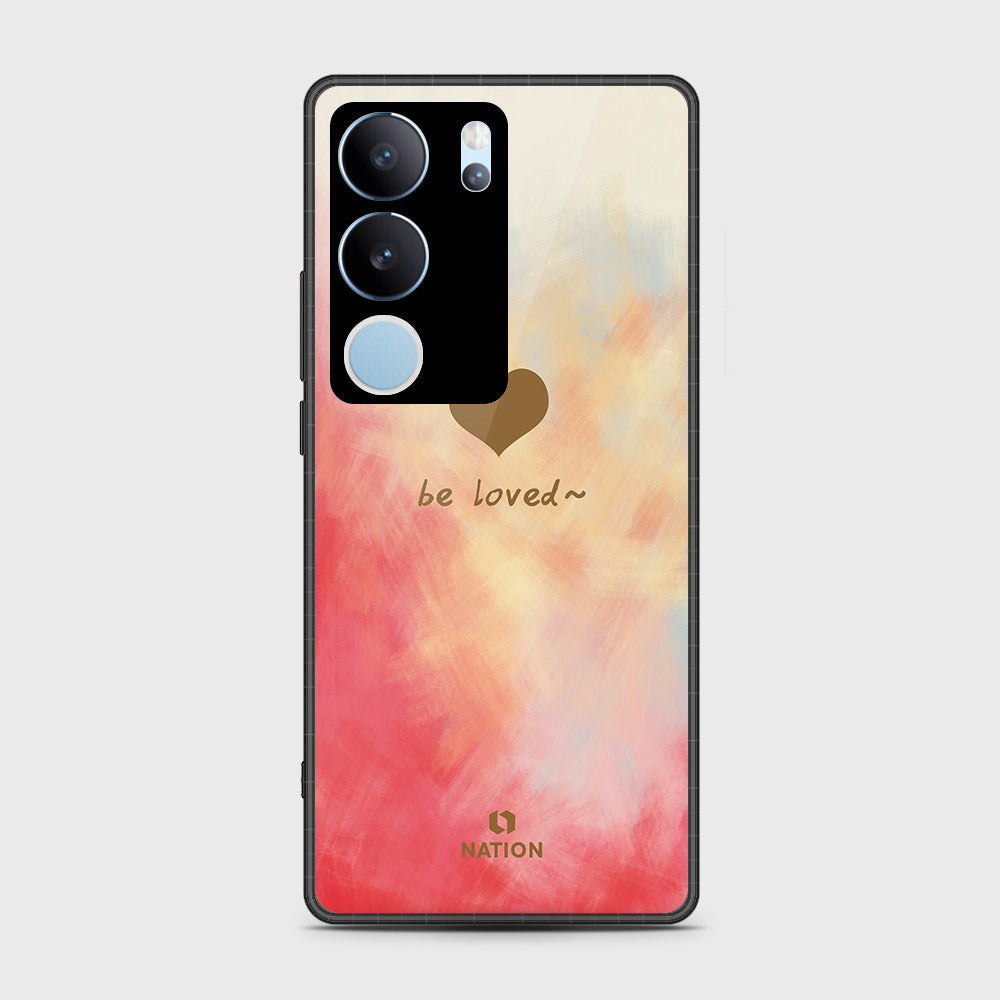 Vivo V29 Pro Cover- Onation Heart Series - HQ Ultra Shine Premium Infinity Glass Soft Silicon Borders Case