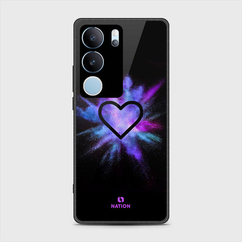 Vivo V29 Pro Cover- Onation Heart Series - HQ Ultra Shine Premium Infinity Glass Soft Silicon Borders Case