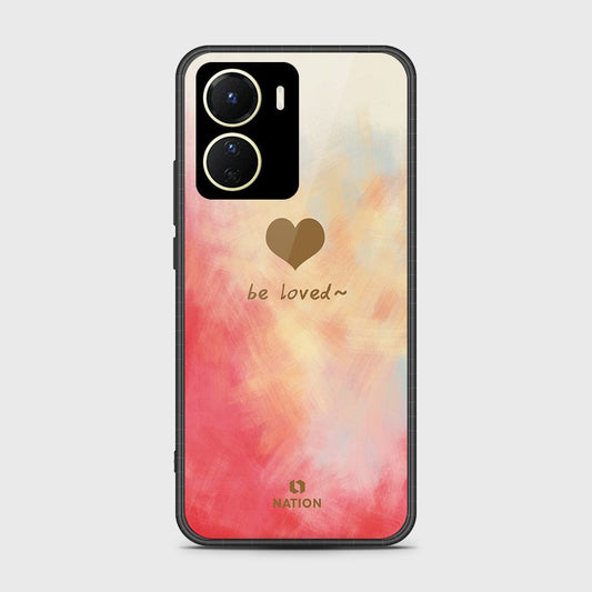 Vivo Y16 Cover- Onation Heart Series - HQ Ultra Shine Premium Infinity Glass Soft Silicon Borders Case