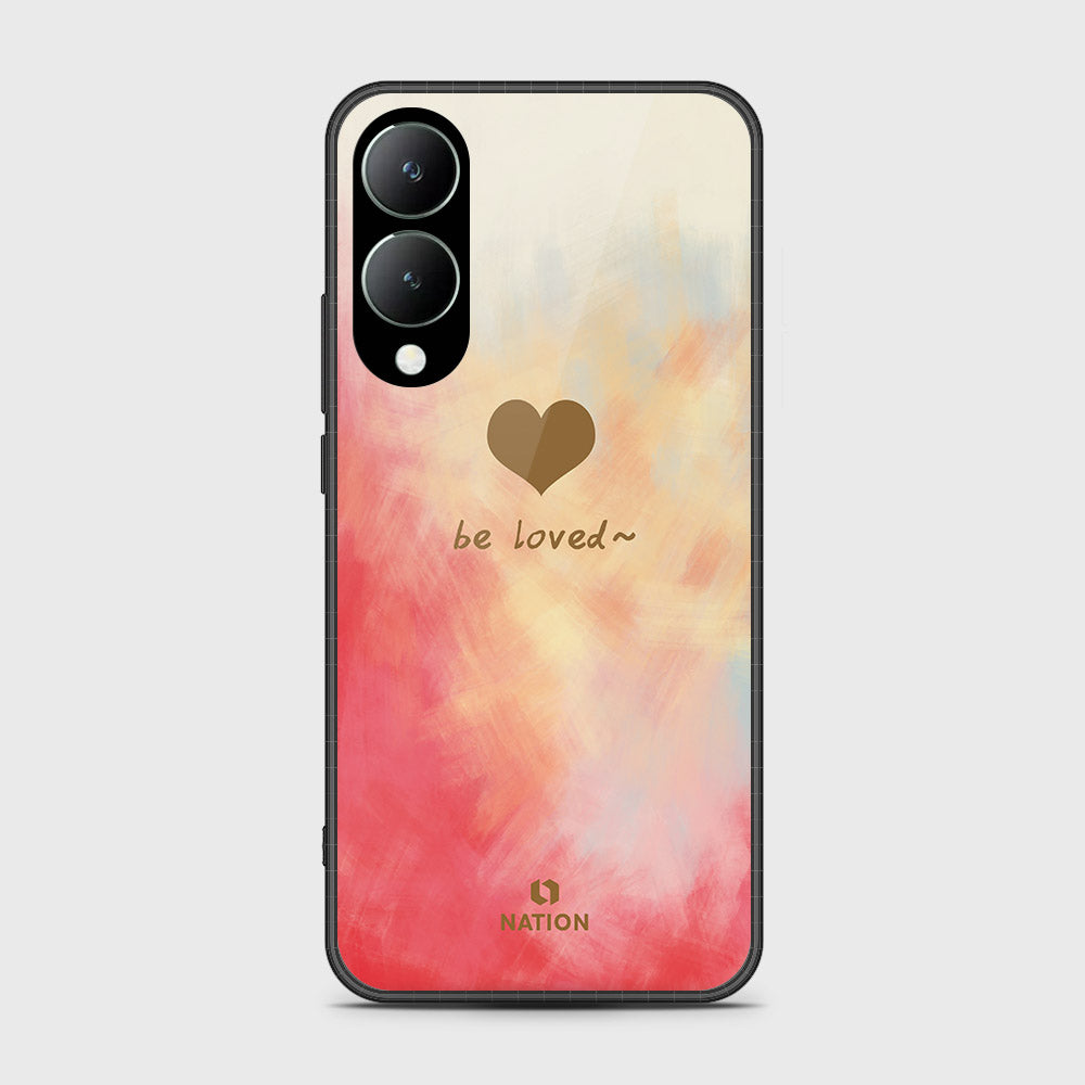 Vivo Y17s Cover- Onation Heart Series - HQ Ultra Shine Premium Infinity Glass Soft Silicon Borders Case