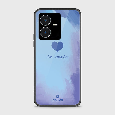 Vivo Y22s Cover- Onation Heart Series - HQ Ultra Shine Premium Infinity Glass Soft Silicon Borders Case