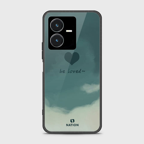 Vivo Y22s Cover- Onation Heart Series - HQ Ultra Shine Premium Infinity Glass Soft Silicon Borders Case