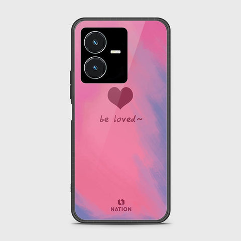 Vivo Y22s Cover- Onation Heart Series - HQ Ultra Shine Premium Infinity Glass Soft Silicon Borders Case