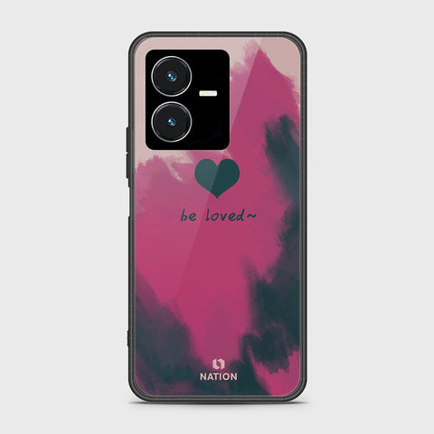 Vivo Y22s Cover- Onation Heart Series - HQ Ultra Shine Premium Infinity Glass Soft Silicon Borders Case