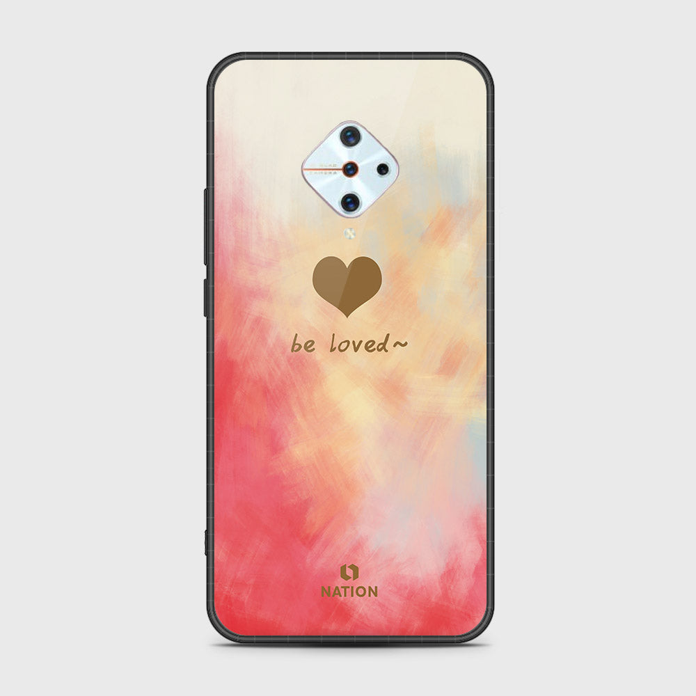 Vivo Y9s Cover- Onation Heart Series - HQ Ultra Shine Premium Infinity Glass Soft Silicon Borders Case