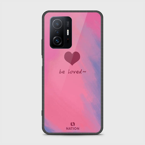 Xiaomi 11T Pro Cover- Onation Heart Series - HQ Ultra Shine Premium Infinity Glass Soft Silicon Borders Case