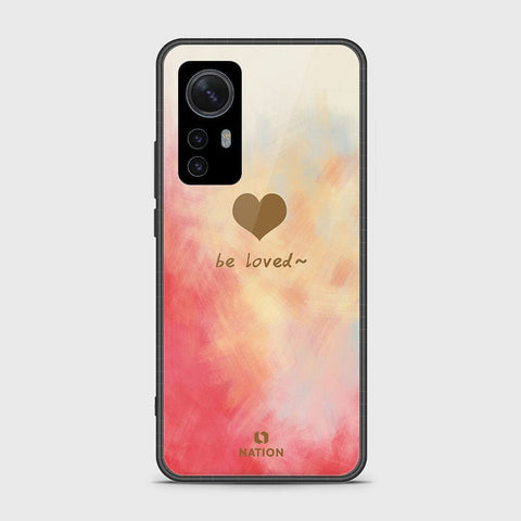 Xiaomi 12 Pro Cover- Onation Heart Series - HQ Ultra Shine Premium Infinity Glass Soft Silicon Borders Case