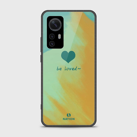 Xiaomi 12 Pro Cover- Onation Heart Series - HQ Ultra Shine Premium Infinity Glass Soft Silicon Borders Case