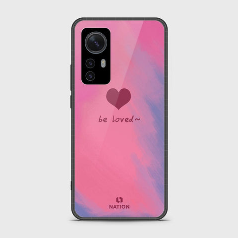 Xiaomi 12 Pro Cover- Onation Heart Series - HQ Ultra Shine Premium Infinity Glass Soft Silicon Borders Case