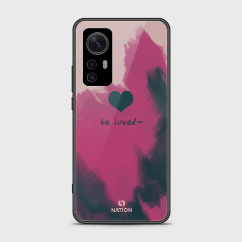 Xiaomi 12 Pro Cover- Onation Heart Series - HQ Ultra Shine Premium Infinity Glass Soft Silicon Borders Case