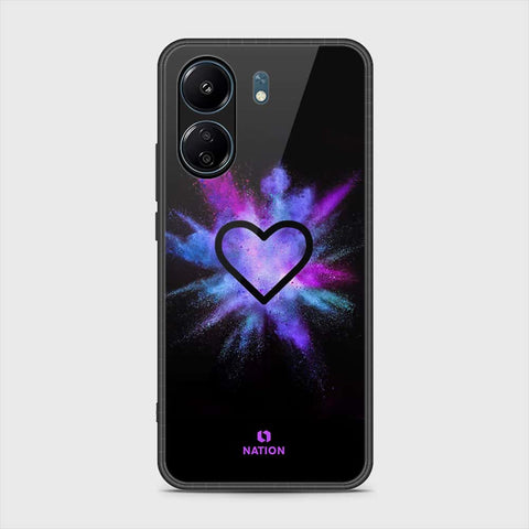 Xiaomi Poco C65 Cover- Onation Heart Series - HQ Ultra Shine Premium Infinity Glass Soft Silicon Borders Case