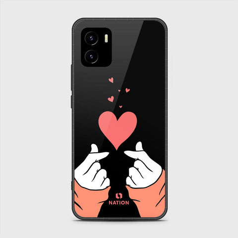 Vivo Y10 Cover- Onation Heart Series - HQ Ultra Shine Premium Infinity Glass Soft Silicon Borders Case