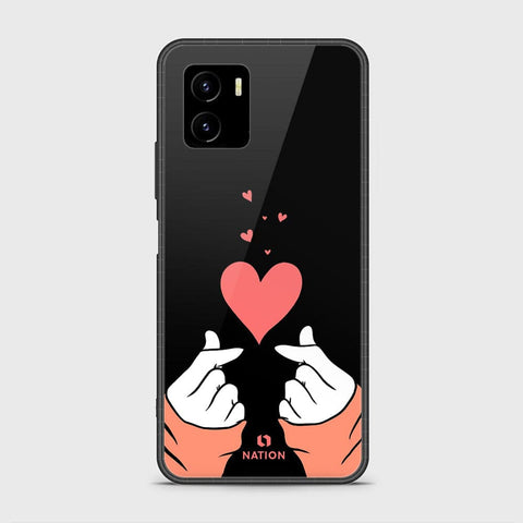 Vivo Y15s Cover - Onation Heart Series - HQ Ultra Shine Premium Infinity Glass Soft Silicon Borders Case