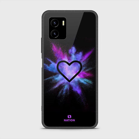 Vivo Y15s Cover - Onation Heart Series - HQ Ultra Shine Premium Infinity Glass Soft Silicon Borders Case