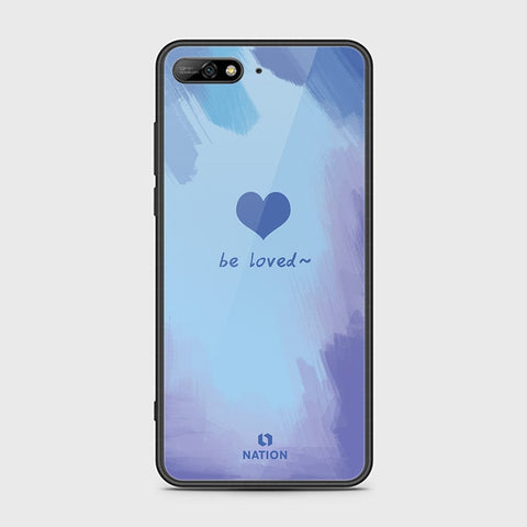 Honor 7A Cover - Onation Heart Series - HQ Ultra Shine Premium Infinity Glass Soft Silicon Borders Case