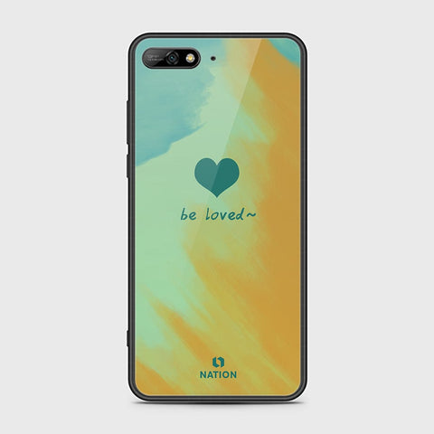 Honor 7A Cover - Onation Heart Series - HQ Ultra Shine Premium Infinity Glass Soft Silicon Borders Case