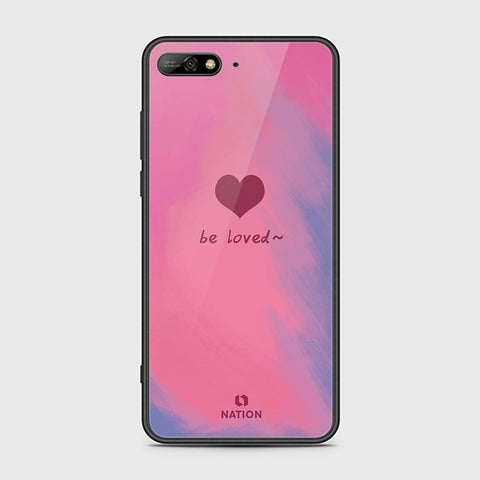 Honor 7A Cover - Onation Heart Series - HQ Ultra Shine Premium Infinity Glass Soft Silicon Borders Case