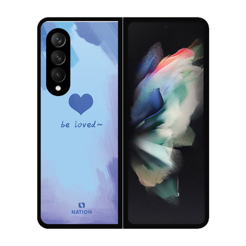 Samsung Galaxy Z Fold 3 5G Cover- Onation Heart Series - HQ Premium Shine Durable Shatterproof Case - Soft Silicon Borders