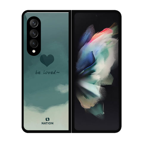 Samsung Galaxy Z Fold 3 5G Cover- Onation Heart Series - HQ Premium Shine Durable Shatterproof Case - Soft Silicon Borders