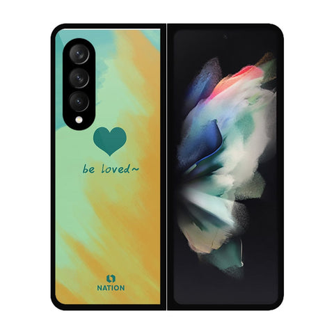 Samsung Galaxy Z Fold 3 5G Cover- Onation Heart Series - HQ Premium Shine Durable Shatterproof Case - Soft Silicon Borders