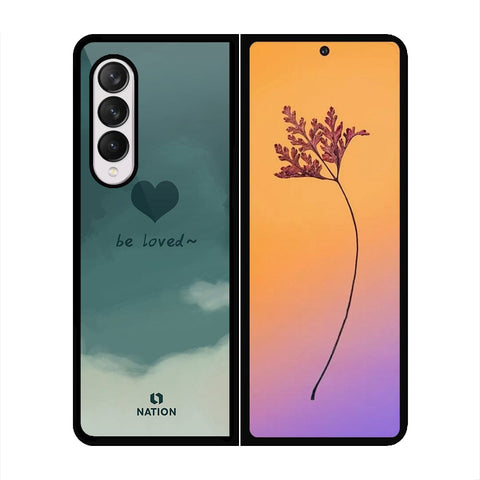 Samsung Galaxy Z Fold 4 5G Cover - Onation Heart Series - HQ Premium Shine Durable Shatterproof Case - Soft Silicon Borders