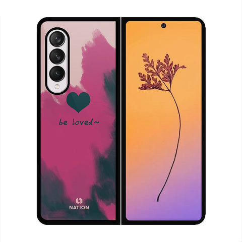 Samsung Galaxy Z Fold 4 5G Cover - Onation Heart Series - HQ Premium Shine Durable Shatterproof Case - Soft Silicon Borders