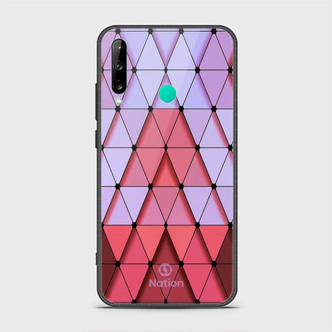 Huawei P40 lite E Cover - ONation Pyramid Series - HQ Ultra Shine Premium Infinity Glass Soft Silicon Borders Case