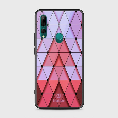 Huawei Y9 Prime 2019 Cover - ONation Pyramid Series - HQ Ultra Shine Premium Infinity Glass Soft Silicon Borders Case