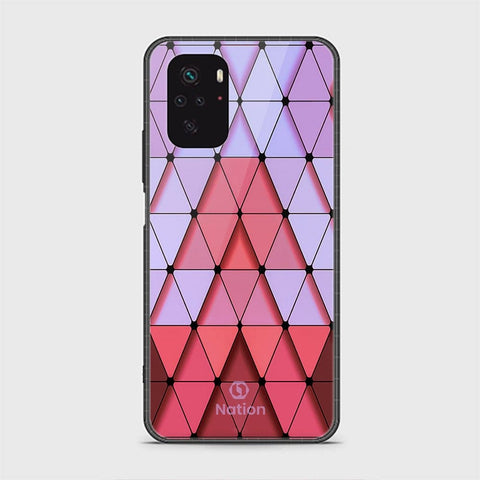 Xiaomi Redmi Note 10 4G Cover - ONation Pyramid Series - HQ Ultra Shine Premium Infinity Glass Soft Silicon Borders Case