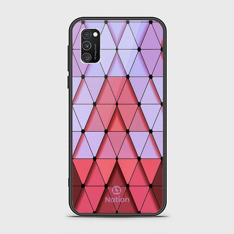 Samsung Galaxy A03s Cover - ONation Pyramid Series - HQ Ultra Shine Premium Infinity Glass Soft Silicon Borders Case