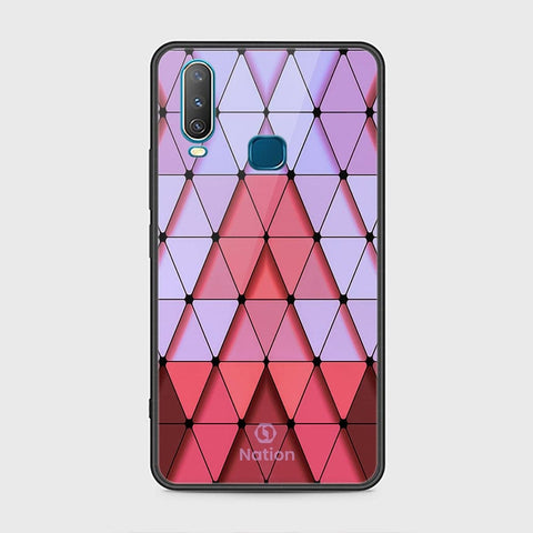 Vivo Y15 Cover - ONation Pyramid Series - HQ Ultra Shine Premium Infinity Glass Soft Silicon Borders Case