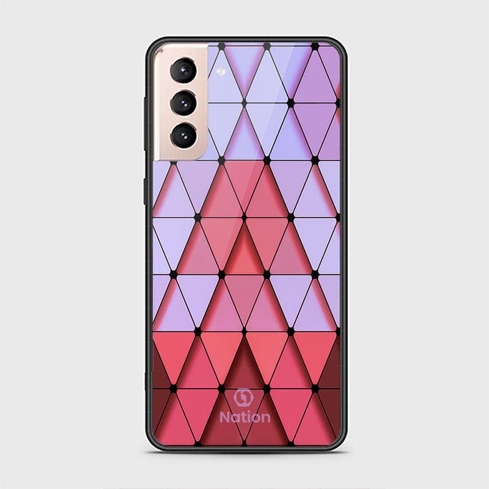 Samsung Galaxy S22 Plus 5G Cover - Onation Pyramid Series - HQ Ultra Shine Premium Infinity Glass Soft Silicon Borders Case