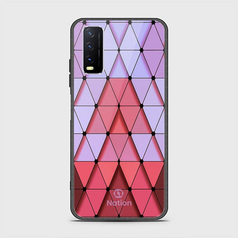 Vivo Y12a Cover - ONation Pyramid Series - HQ Ultra Shine Premium Infinity Glass Soft Silicon Borders Case