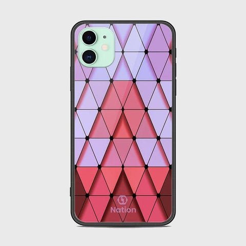 iPhone 11 Cover - Onation Pyramid Series - HQ Ultra Shine Premium Infinity Glass Soft Silicon Borders Case