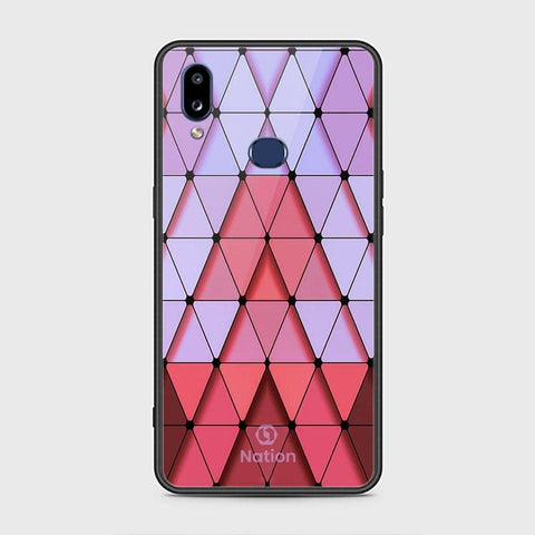 Samsung Galaxy A10s Cover - Onation Pyramid Series - HQ Ultra Shine Premium Infinity Glass Soft Silicon Borders Case